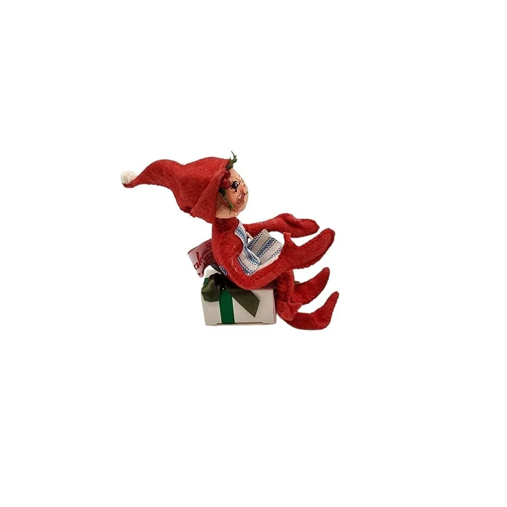 Vintage 1991 Annalee Red Christmas Elf Doll 10